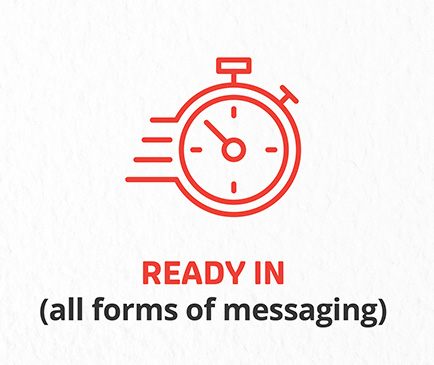 Ready (in all forms of messaging)