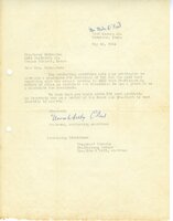 Typed letter on cream-colored paper. 