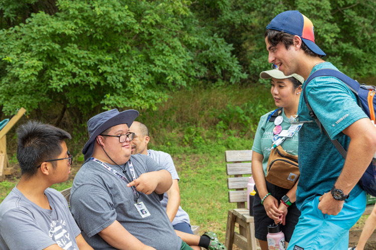 Volunteers+with+TAMU-CC%27s+College+of+Nursing+have+fun+with+campers+at+Camp+CAMP.