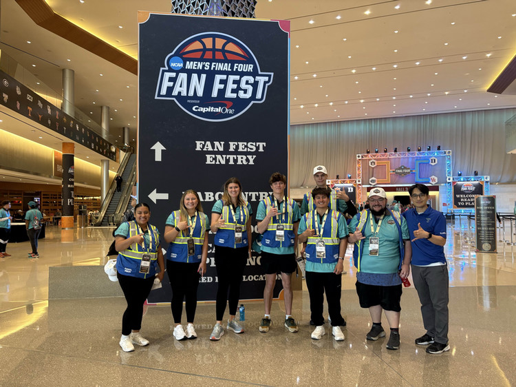 Students+from+TAMU-CC%27s+Sport+Management+program+volunteered+behind+the+scenes+at+the+2025+NCAA+Men%27s+Final+Four+in+San+Antonio