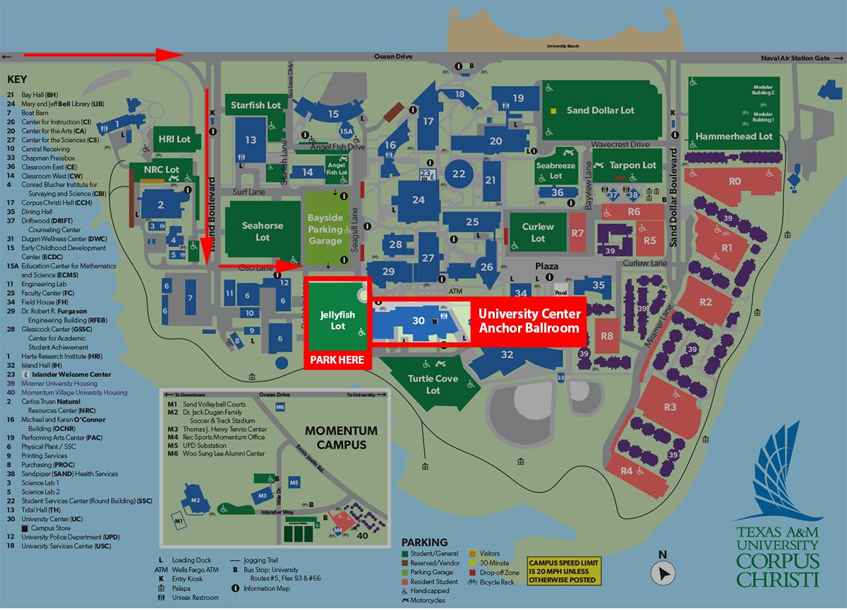 Directions and Parking State of the University President Texas A